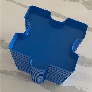 Blue Puzzle Piece sorting trays ravensburger 2 sets